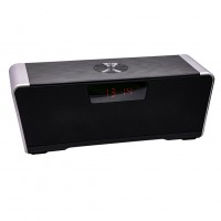 20W Multifunction Metal Wireless HiFi Portable BT Speaker with USB port /Time Display /AUX/TF/Hands-free Talk